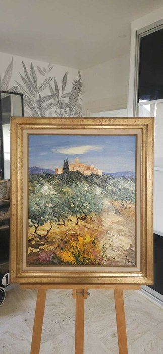 Louis Magre (1955) - Paysage de Provence