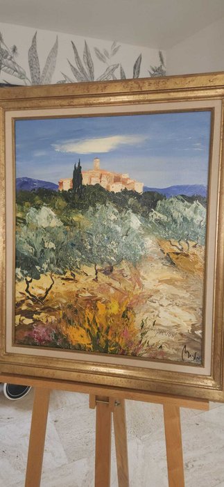 Louis Magre (1955) - Paysage de Provence