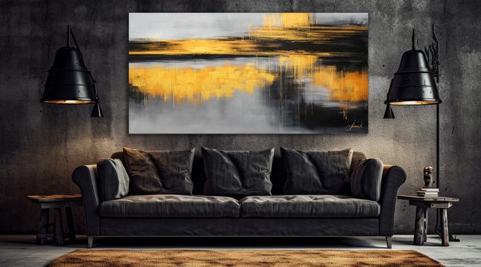 Monika Spiewak - Golden Age  - XXL -  on Frame - Ready to Hang