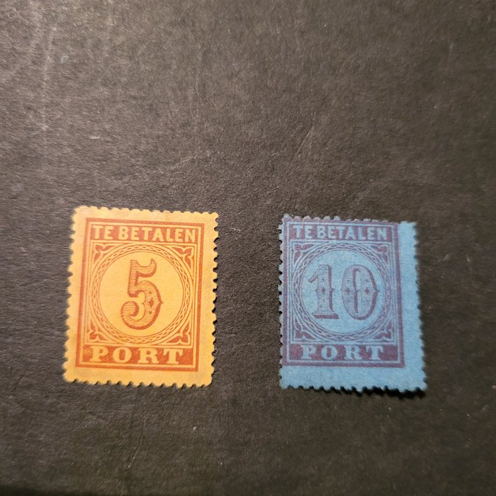 Holland 1870 - Nvph p1 og p2 ubrugte - NVPH p1 en p2