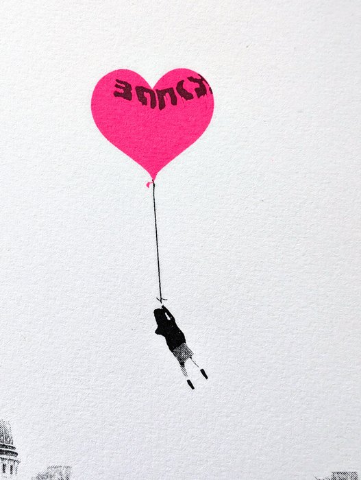 Steve LAZARIDES (1969) - Banksy Girl with Balloon (inflatable) - Steve Lazarides,  print 38/50, thumb print