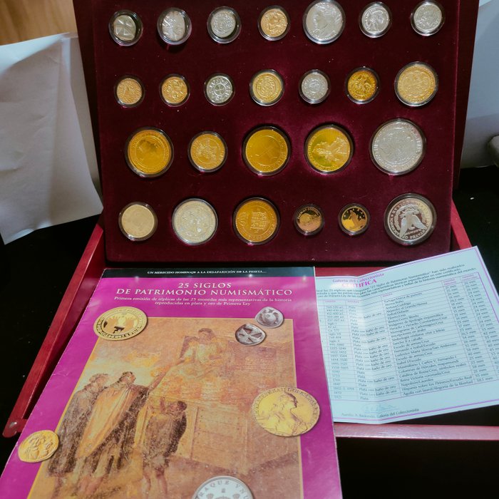 Spanien. Silver medal 25 Siglos de Patrimonio Numismático (25 medallas)