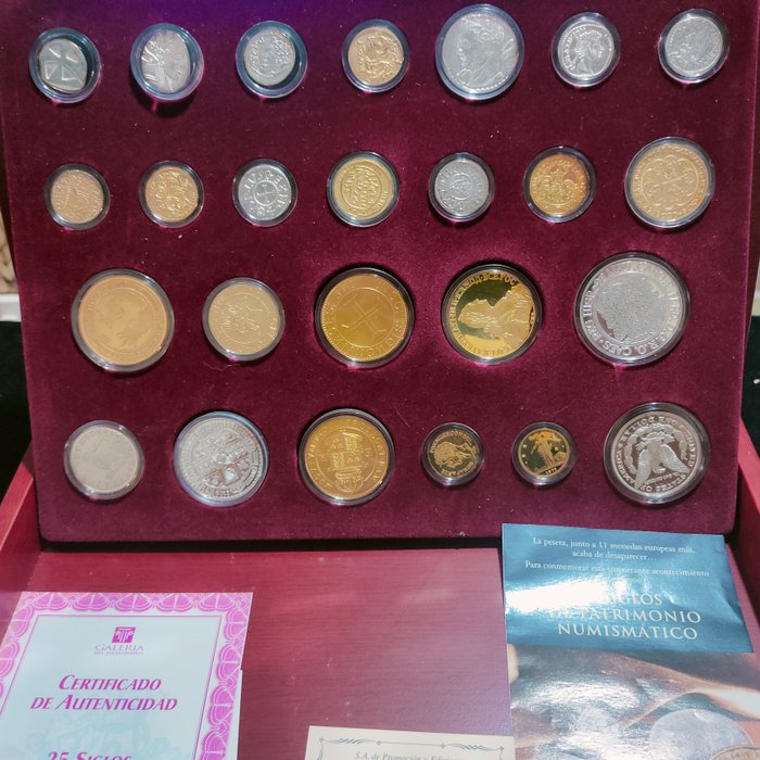 Spanien. Silver medal 25 Siglos de Patrimonio Numismático (25 medallas)