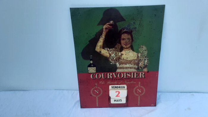 Cognac Courvoisier - Tallerken - Metal