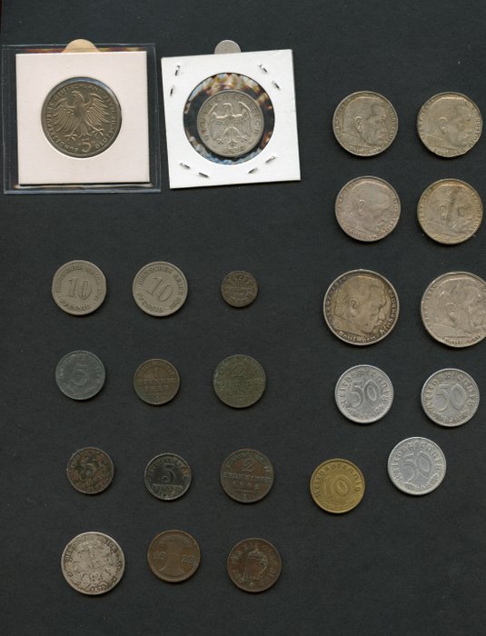 Tyskland. Collection of 24 coins  (Ingen mindstepris)