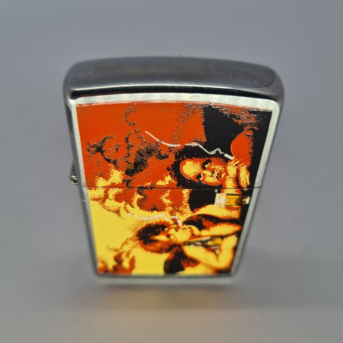 Zippo - Smoking and drinking angels by Raphael - Lighter - Messing