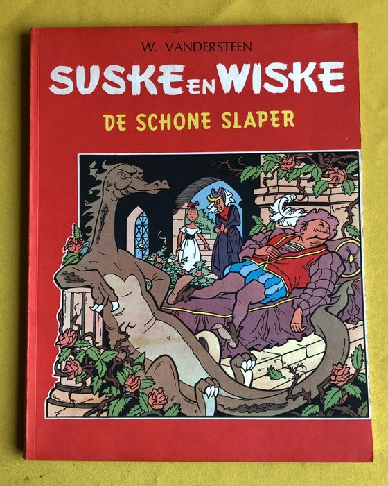 Suske en Wiske GV-57 - De schone slaper - Tweekleurenreeks Gelijkvormig - 1 Album - Første udgave - 1965