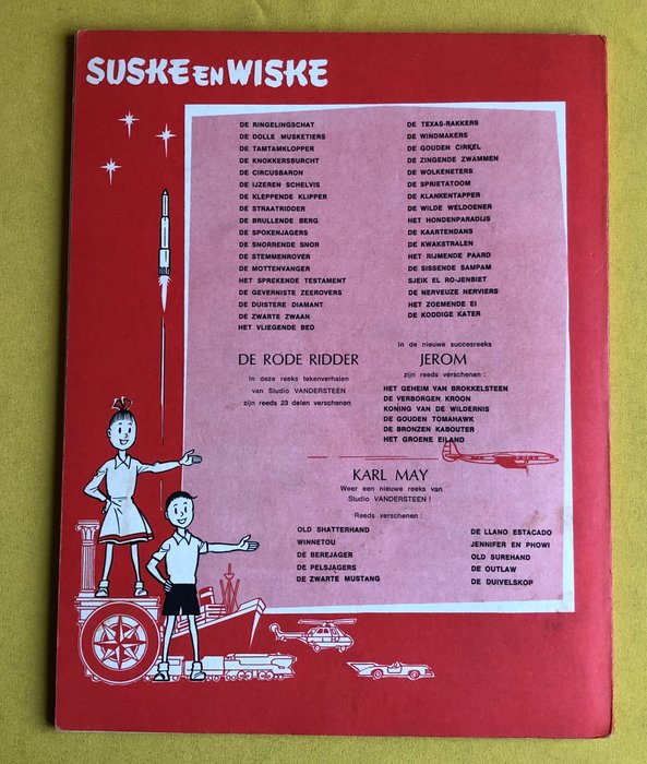 Suske en Wiske GV-57 - De schone slaper - Tweekleurenreeks Gelijkvormig - 1 Album - Første udgave - 1965