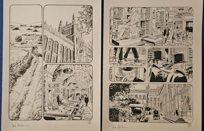 Raimondo, Luca - 6 Original page - Carnacki - "La chambre grise" - 2024