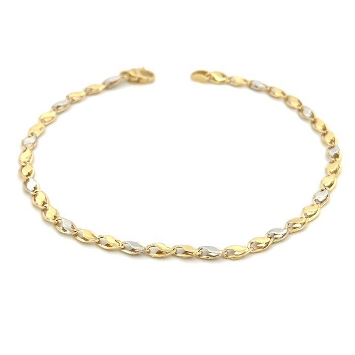 Handmade - Armbånd - - 2.7 g - 18 kraat Gulguld, Hvidguld