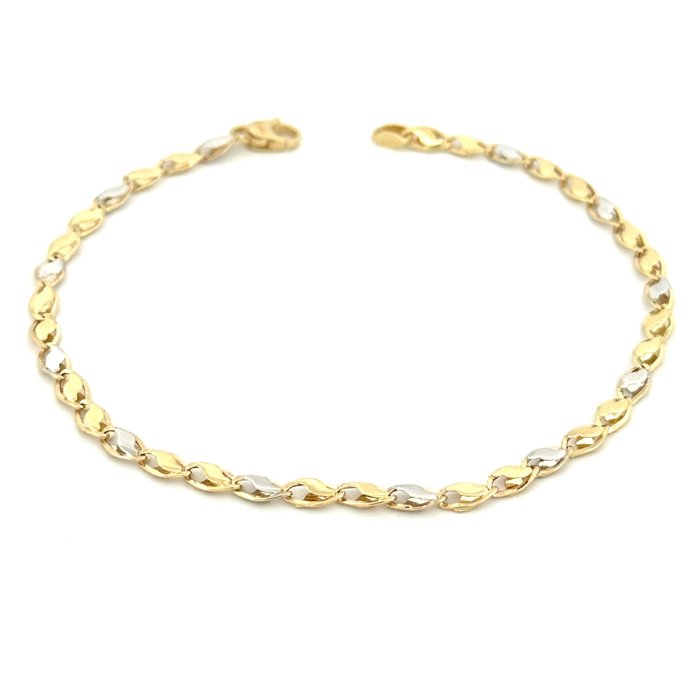 Handmade - Armbånd - - 2.7 g - 18 kraat Gulguld, Hvidguld