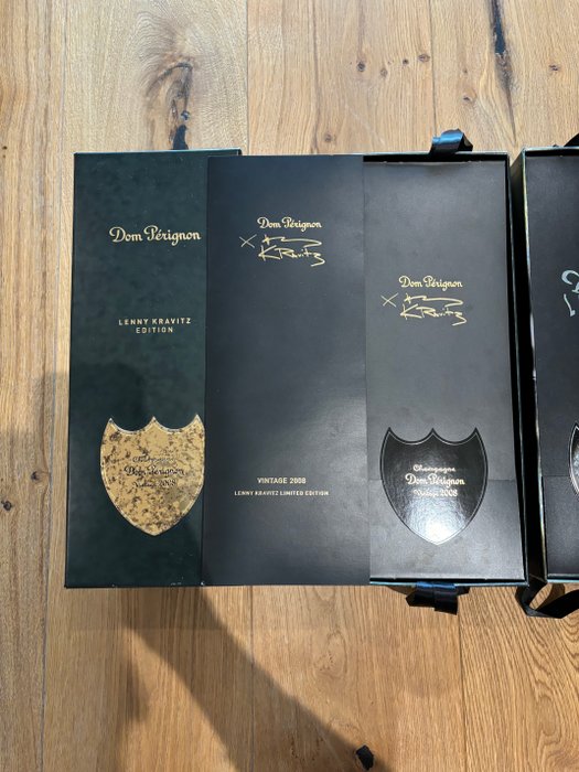 Dom Pérignon, 2010 Lady Gaga Limited Edition  2008 Lenny Kravitz Edition - Champagne Brut - 2 Flasker (0,75 L)