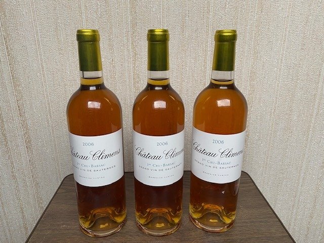 2006 Château Climens - Barsac, Sauternes 1er Grand Cru Classé - 3 Flasker (0,75 L)