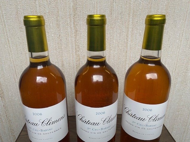 2006 Château Climens - Barsac, Sauternes 1er Grand Cru Classé - 3 Flasker (0,75 L)