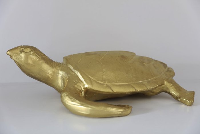 Skulptur, Tartaruga Piccola d'Oro - 55 cm - Polypropylen - 2008