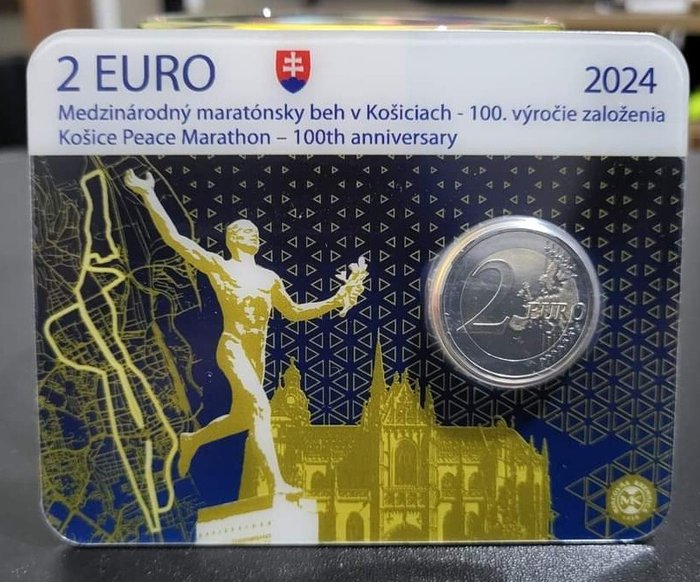 Slovakiet. 2 Euro 2024 "Košice International Marathon"  (Ingen mindstepris)