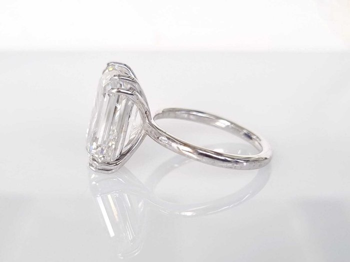 Forlovelsesring - 18 kraat Hvidguld -  9.07ct. tw. Diamant (Laboratoriedyrket)