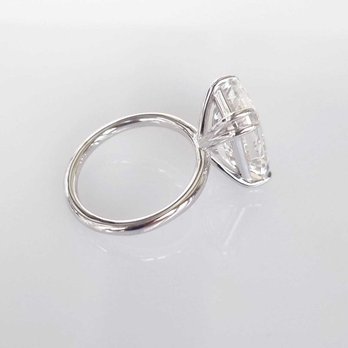 Forlovelsesring - 18 kraat Hvidguld -  9.07ct. tw. Diamant (Laboratoriedyrket)