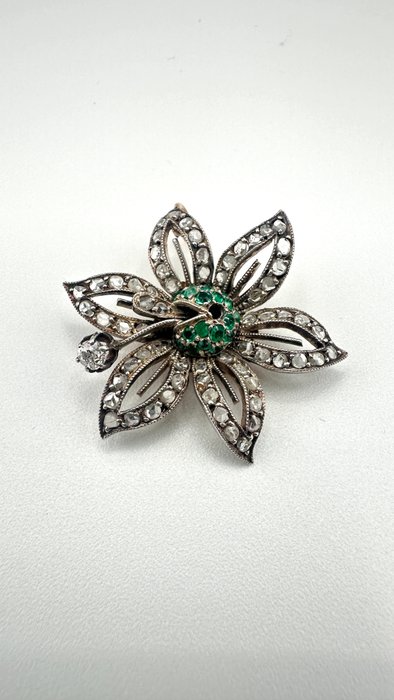 Broche - 14 karat Rosaguld