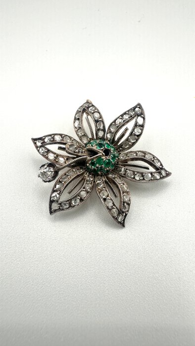 Broche - 14 karat Rosaguld