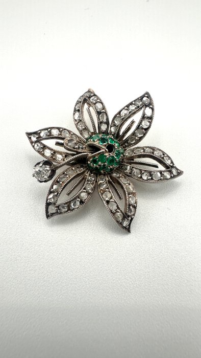 Broche - 14 karat Rosaguld