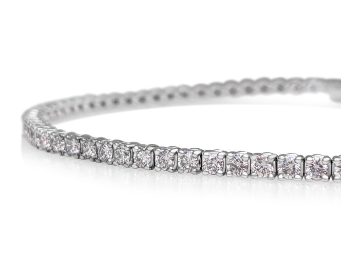 Ingen mindstepris - Armbånd - 14 karat Hvidguld -  178ct tw Lyserød Diamant (Naturfarvet) - Pink - GWLab