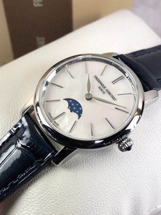 Frédérique Constant - Classics Slimline Moonphase - FC-206MPW1S6 - Kvinder - 2011-nu