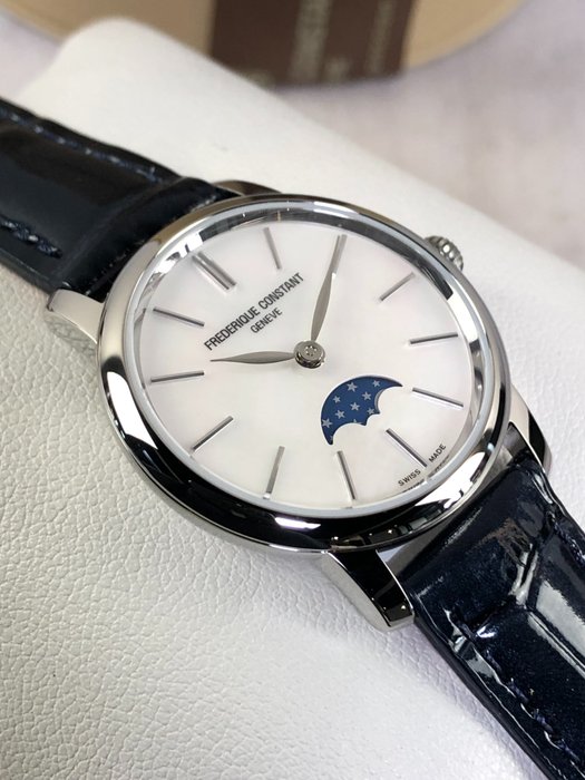 Frédérique Constant - Classics Slimline Moonphase - FC-206MPW1S6 - Kvinder - 2011-nu