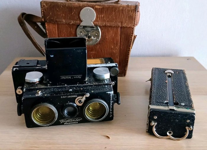 Voigtländer Braunschweig Stereoflektoskop 4.5x10.7, Stereocamera Stereo fremviser