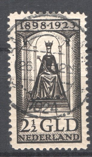 Holland 1923 - Wilhelminas regeringsjubilæum - høje værdier - NVPH 130/131