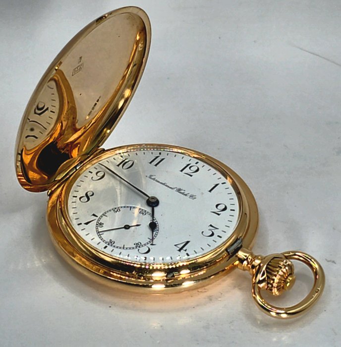 International Watch Co Schaffhausen - 14K Goldsavonette - Kaliber 53, 19lig., H 6 1/2 - Schweiz omkring 1908