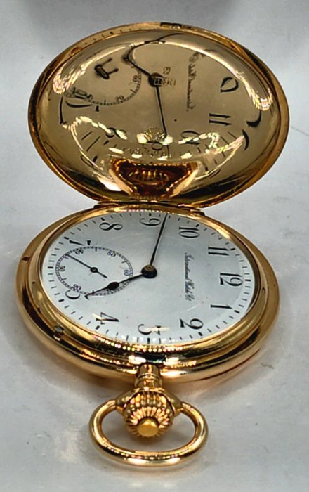 International Watch Co Schaffhausen - 14K Goldsavonette - Kaliber 53, 19lig., H 6 1/2 - Schweiz omkring 1908