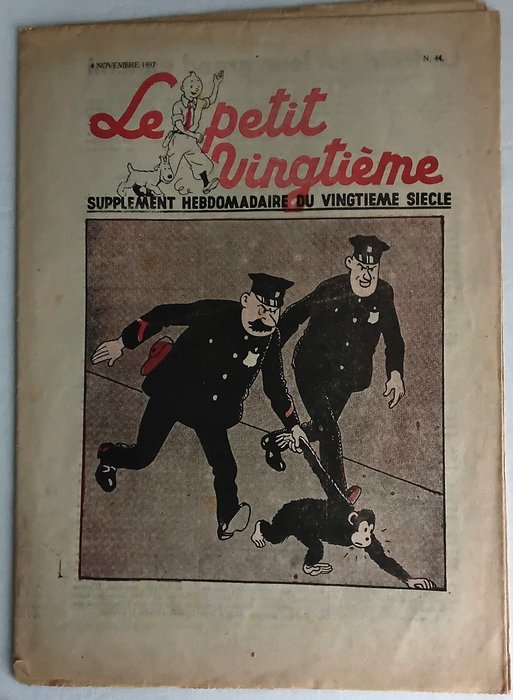 Tintin - 2 Petit Vingtième - 2 numre - torsdag den 7. april 1938 + torsdag den 4. november 1937