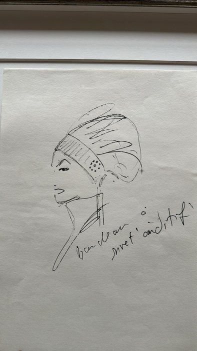 Karl Lagerfeld (1938-2019) - Woman with headgear