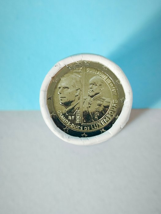 Luxembourg. 2 Euro 2017 "200° Granduca Guglielmo" (25 monete in rotolino)  (Ingen mindstepris)