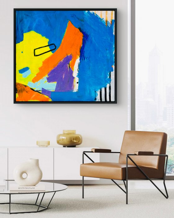 Cristine Balarine - The love for concrete  _ XXL original abstract painting