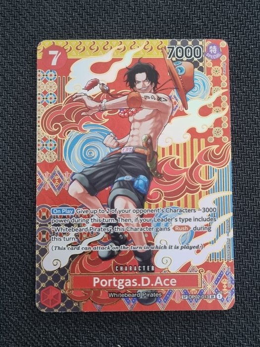 Bandai - 1 Card - One Piece - Portgas D. Ace SP OP02-013 SR Alt Art Two Legends