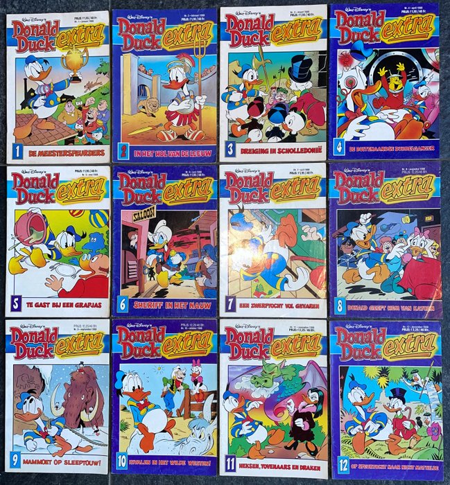 Donald Duck - Extra: 8 complete jaargangen in goede tot zeer goede staat - 100 Comic collection - 1987/1994