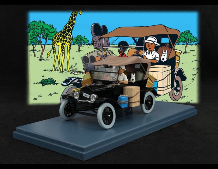 Tintin - 1 - Album : ‘’Tintin au Congo’’ : La Ford T noire - MINT - Sous Blister Scellé -