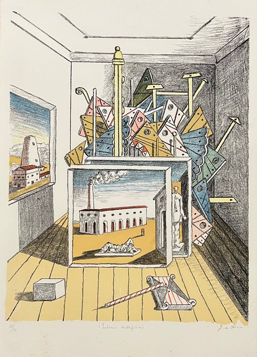 Giorgio De Chirico (1888-1978) - Interno metafisico