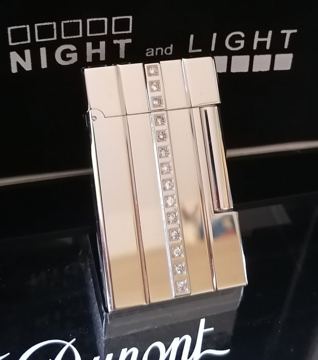 ST Dupont - Lighter - Palladium diamanter