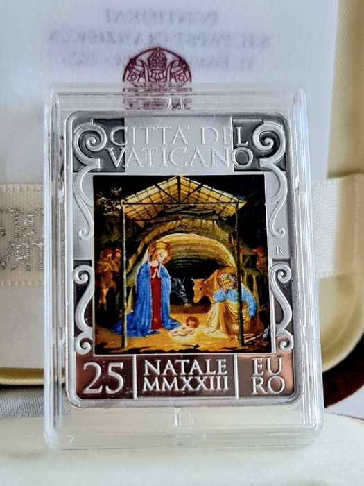 Vatikanstaten. 25 Euro 2023 "Santo Natale" Proof  (Ingen mindstepris)