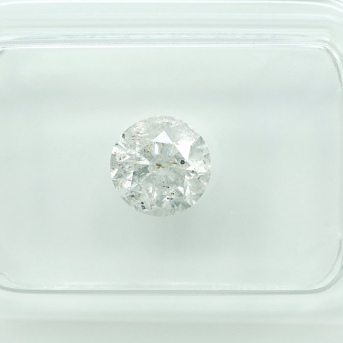 Ingen mindstepris - 1 pcs Diamant  (Natur)  - 1.04 ct - G - I3 - Gem Report Antwerp (GRA)