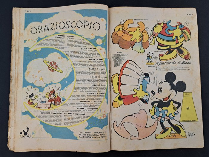 Topolino - Almanacco Topolino ed altri albi d'oro - 8 Comic - 1948/1950