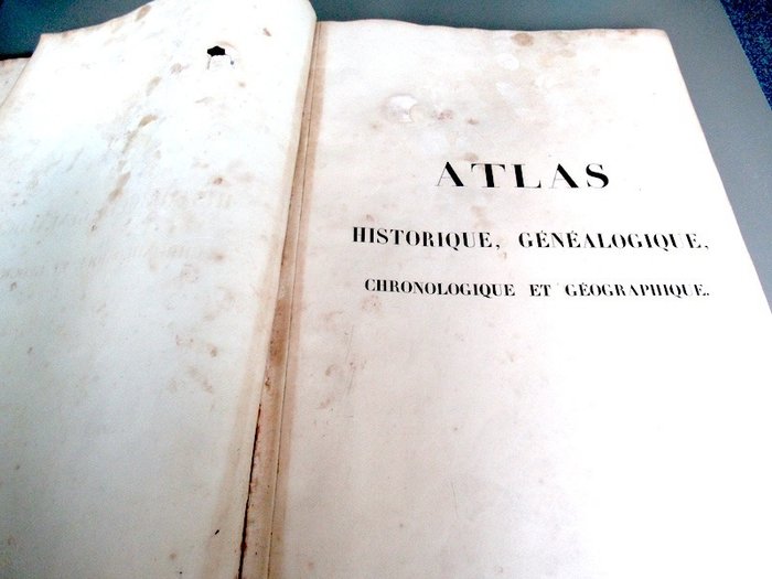 World - esp Europa; A Le Sage - Atlas Historique Généalogique Chronologique et Geographique de A Le Sage - 1827 - 1821-1850