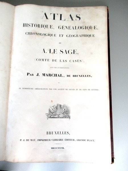 World - esp Europa; A Le Sage - Atlas Historique Généalogique Chronologique et Geographique de A Le Sage - 1827 - 1821-1850