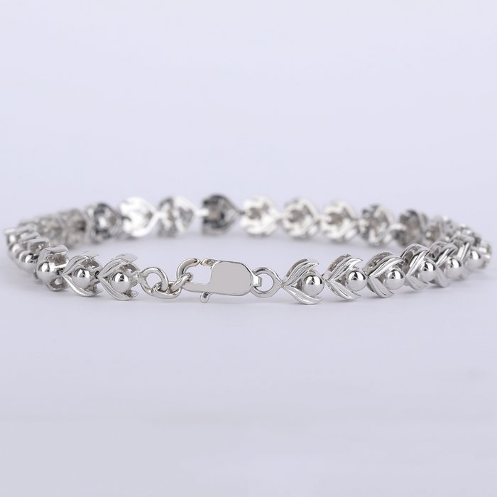 Armbånd - 14 karat Hvidguld -  2.77ct. tw. Diamant (Natur) - Guld diamant armbånd