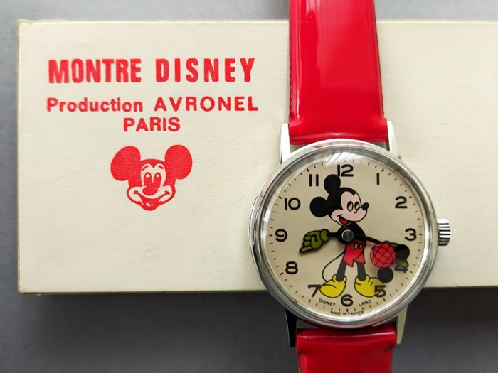 Mickey Mouse - 1 mekanisk ur - 1970'erne - Avronel - 1970