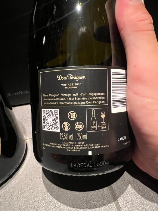 2013 Dom Pérignon - Champagne Brut - 12 Flasker (0,75 L)