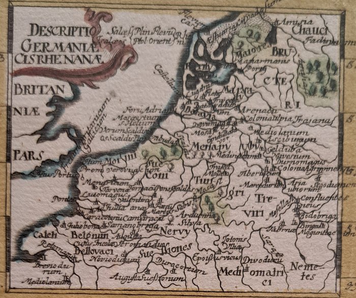 Holland - Holland; Johann Ulrich Müller / George Kuhnen - In Gallia Belgica wohneten, aus: Neu-außgefertigter Kleiner Atlas - 1701-1720